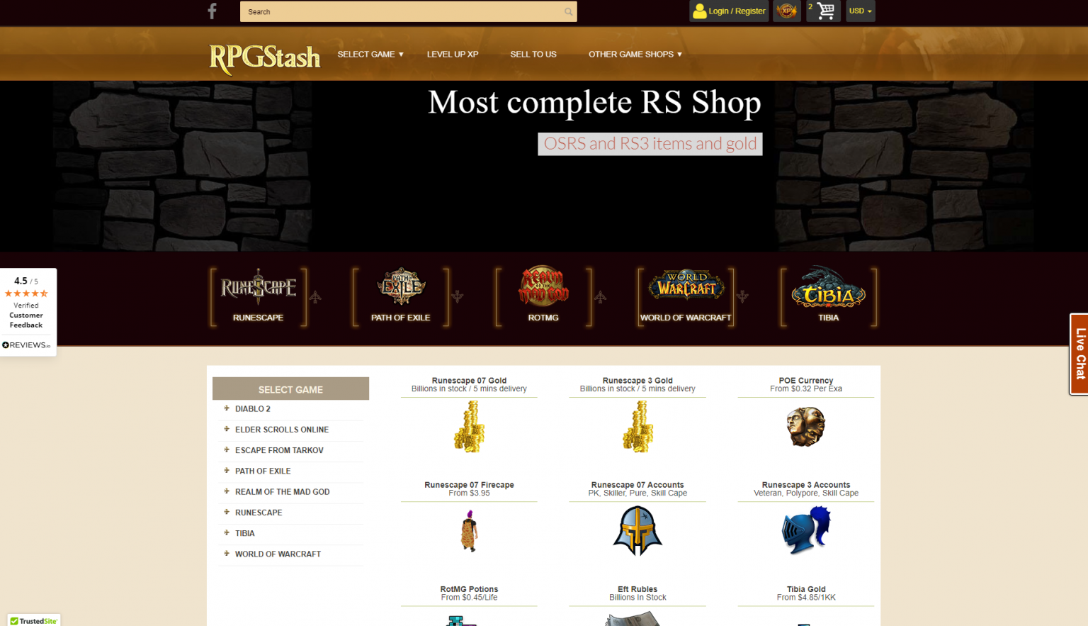 best selling website for osrs gold